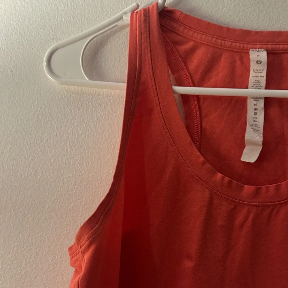 lululemon athletica Vibrant Orange Tank Top -Preloved